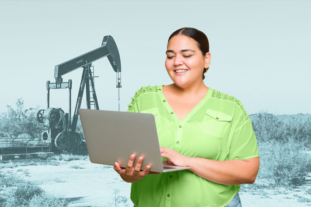 Oil-drilling-woman-energy